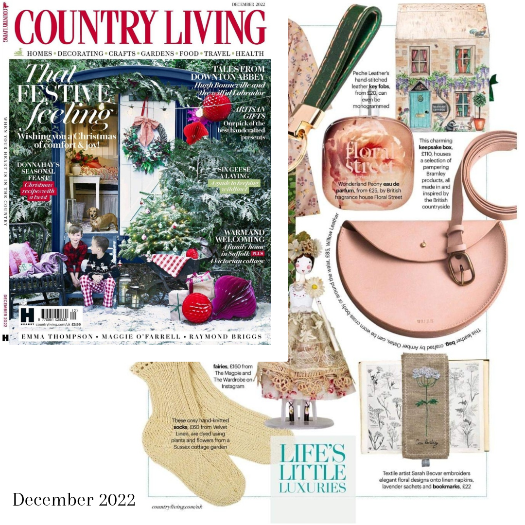 FEATURED IN COUNTRY LIVING MAGAZINE Willow Handmade Leather Shop Designs