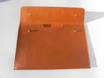 Load image into Gallery viewer, 2 Sleeve Personalised Handmade Leather Document Case
