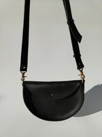 Load image into Gallery viewer, Handmade Leather Large Shoulder Bag - Black
