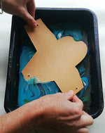 Load image into Gallery viewer, DIY Kit - Personalised Marbled Leather Purse Handmade
