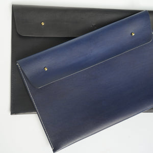 Handmade Leather Personalised MacBook / Laptop Case - Hand Dyed
