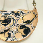 Load image into Gallery viewer, Ready to Ship Large Halfmoon Shoulder Bag - Marbled
