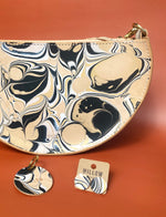 Load image into Gallery viewer, SECONDS Large Halfmoon Shoulder Bag - Marbled
