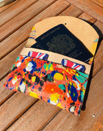 Load image into Gallery viewer, Personalised Handmade Leather Travel Case / Clutch Purse - Marbled

