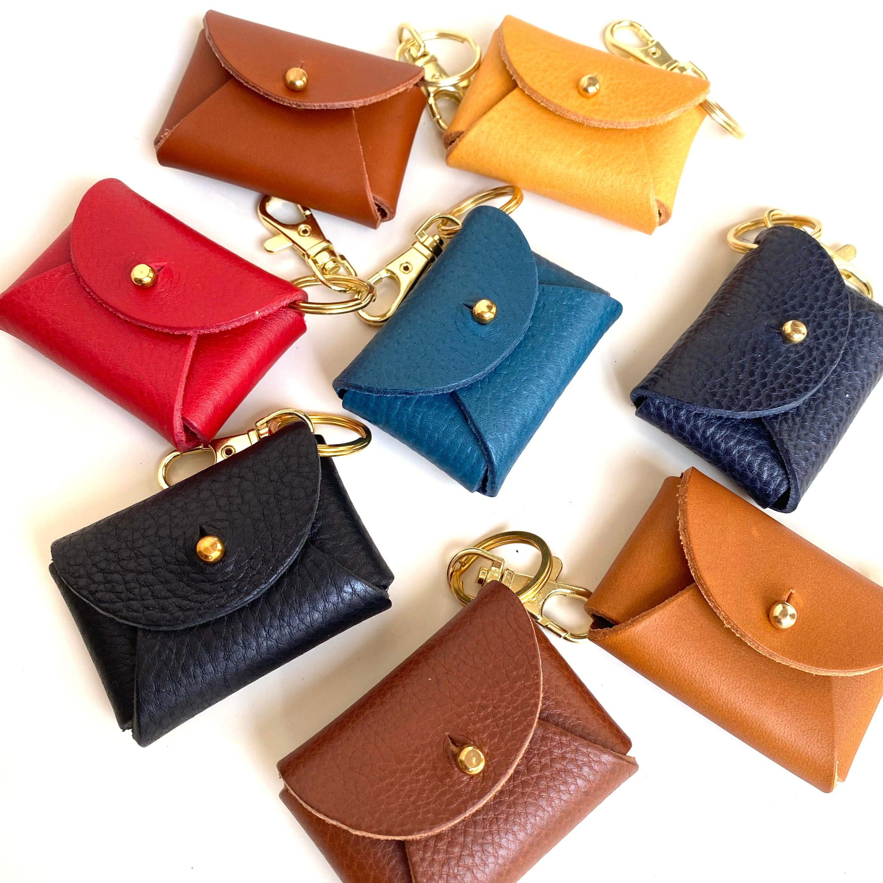 Small | Leather Zipper Bag | Handmade Leather Purse | Handmade Handbag – In  Blue Handmade