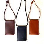 Load image into Gallery viewer, Handmade Leather Phone Carrier - Personalisation Available
