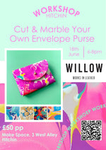 Load image into Gallery viewer, Cut and marble your own purse - Make Space, HITCHIN
