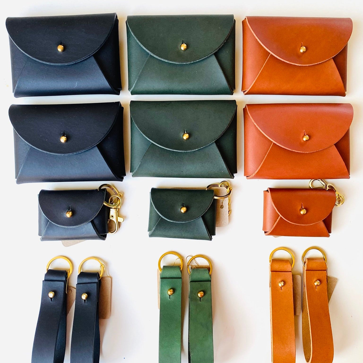 Handmade Leather Personalised Card Purse/Wallet