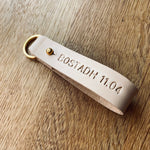 Load image into Gallery viewer, Personalised Handmade Leather Key loop
