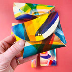 Load image into Gallery viewer, Leather Card Purse - Hand Painted
