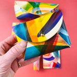 Load image into Gallery viewer, Leather Card Purse - Hand Painted
