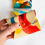 Load image into Gallery viewer, Leather Card Purse - Hand Painted
