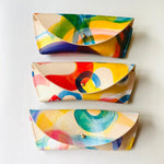 Load image into Gallery viewer, Leather Glasses Case Large - Hand Painted
