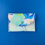 Load image into Gallery viewer, Handmade Leather Card Purse - Marbled
