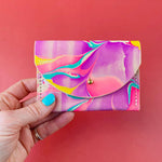 Load image into Gallery viewer, SECONDS - Handmade Leather Card Purse - Marbled
