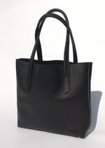 Load image into Gallery viewer, Large Handmade Leather Soft Tote Bag with magnet fastening - Navy

