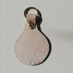 Load image into Gallery viewer, SECONDS - Handmade Leather Marbled Keyring - Personalisation Available
