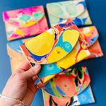 Load image into Gallery viewer, Handmade Leather Zip Purse - Marbled
