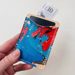 Load image into Gallery viewer, SECONDS- Leather Marbled Card Holder
