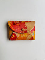 Load image into Gallery viewer, SECONDS- Handmade Leather Card Purse - Marbled
