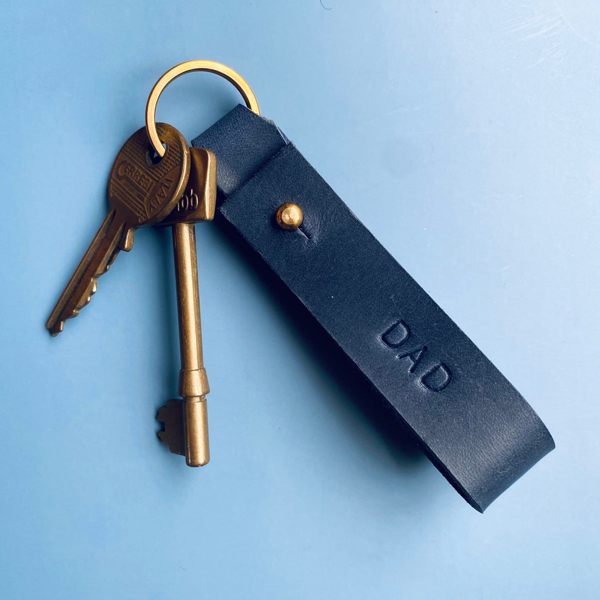 Best Personalised Handmade Leather Key loop – Willow Handmade Leather ...