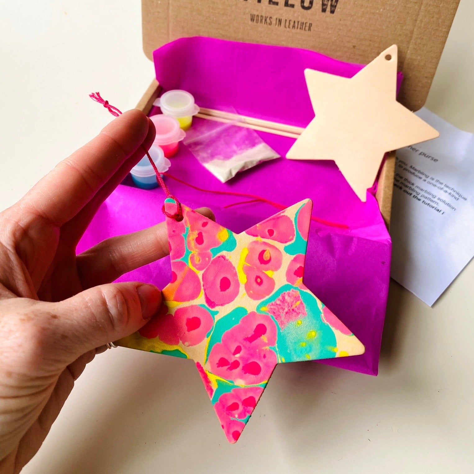 DIY Kit - Marble Your Own Star Decoration