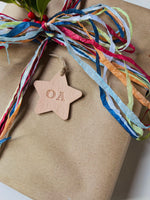 Load image into Gallery viewer, Personalised Mini Embossed Leather Christmas Star
