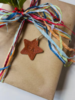 Load image into Gallery viewer, Personalised Mini Embossed Leather Christmas Star
