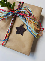 Load image into Gallery viewer, Personalised Mini Embossed Leather Christmas Star
