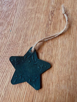 Load image into Gallery viewer, Personalised Mini Embossed Leather Christmas Star

