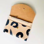 Load image into Gallery viewer, Handmade Leather Zip Purse - Hand Painted Leopard
