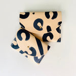 Load image into Gallery viewer, Handmade Leather Zip Purse - Hand Painted Leopard
