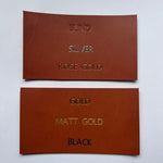 Load image into Gallery viewer, 2 Personalised Leather Napkin Rings
