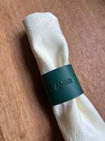 Load image into Gallery viewer, 2 Personalised Leather Napkin Rings

