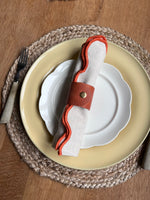 Load image into Gallery viewer, 2 Personalised Leather Napkin Rings
