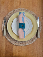 Load image into Gallery viewer, 2 Personalised Leather Napkin Rings
