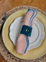Load image into Gallery viewer, 2 Personalised Leather Napkin Rings
