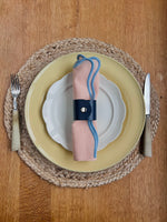 Load image into Gallery viewer, 2 Personalised Leather Napkin Rings
