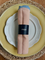 Load image into Gallery viewer, 2 Personalised Leather Napkin Rings
