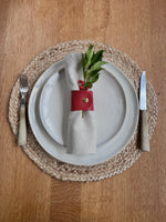 Load image into Gallery viewer, 2 Personalised Leather Napkin Rings
