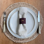 Load image into Gallery viewer, 2 Personalised Leather Napkin Rings
