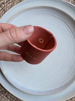 Load image into Gallery viewer, 2 Personalised Leather Napkin Rings
