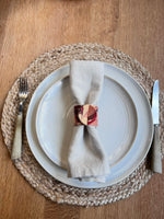 Load image into Gallery viewer, 2 Marbled Leather Napkin Rings
