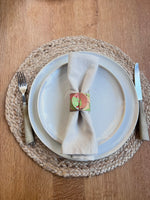 Load image into Gallery viewer, 2 Marbled Leather Napkin Rings
