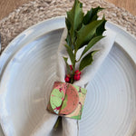 Load image into Gallery viewer, 2 Marbled Leather Napkin Rings
