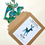 Load image into Gallery viewer, Hand Painted Leather Reindeer Decoration
