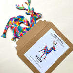Load image into Gallery viewer, Hand Painted Leather Reindeer Decoration
