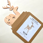 Load image into Gallery viewer, Hand Painted Leather Reindeer Decoration
