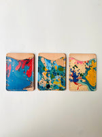 Load image into Gallery viewer, SECONDS- Leather Marbled Card Holder
