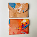 Load image into Gallery viewer, SECONDS - Handmade Leather Zip Purse - Marbled

